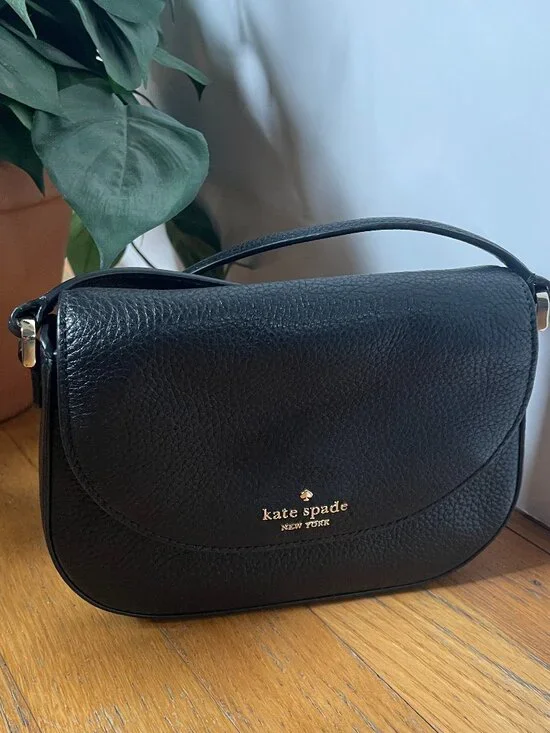 Kate Spade Leila Mini Flap Crossbody bag Black - Picture 1 of 10